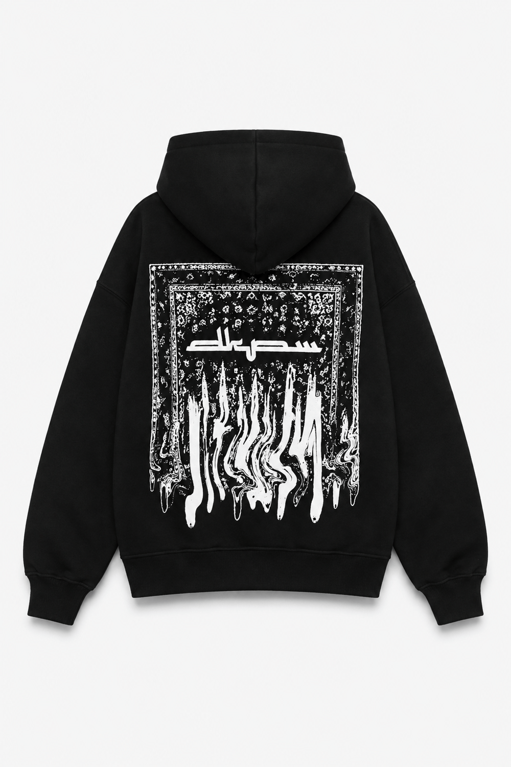 BOXY FİT OVERSİZE KAPŞONLU SWEATSHİRT SİYAH
