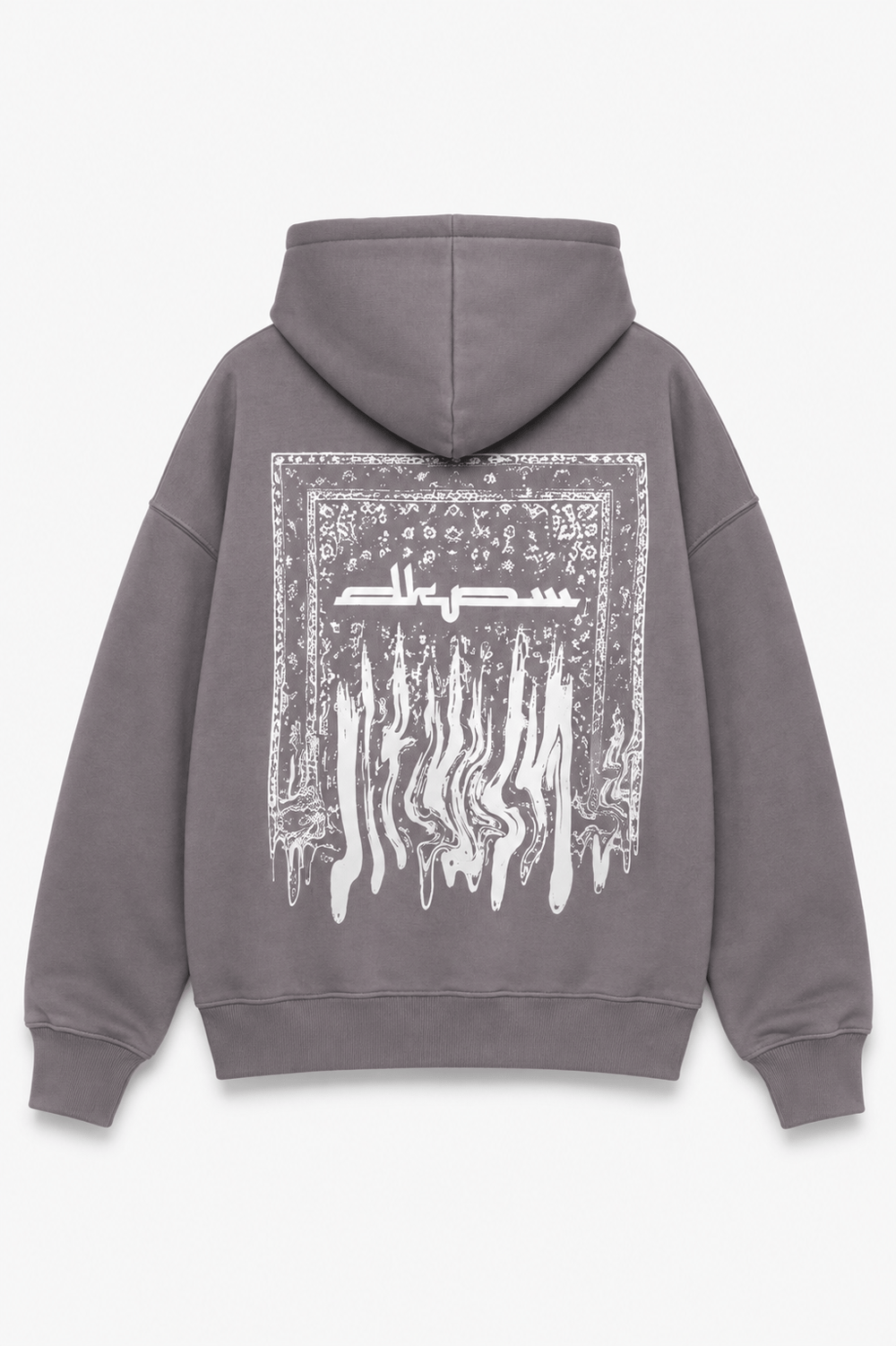 BOXY FİT OVERSİZE KAPŞONLU SWEATSHİRT FÜME