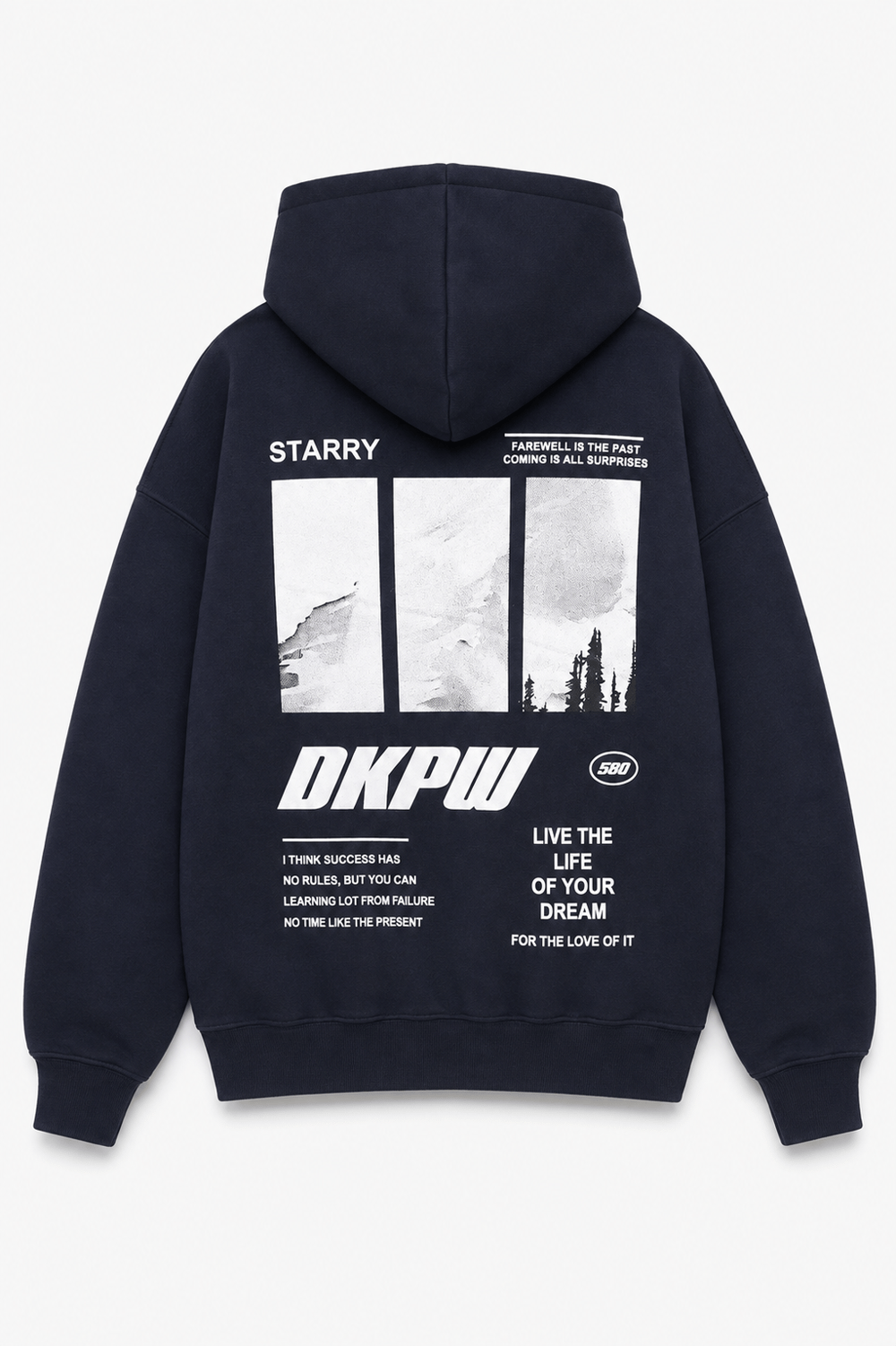 BOXY FİT OVERSİZE KAPŞONLU SWEATSHİRT LACİVERT