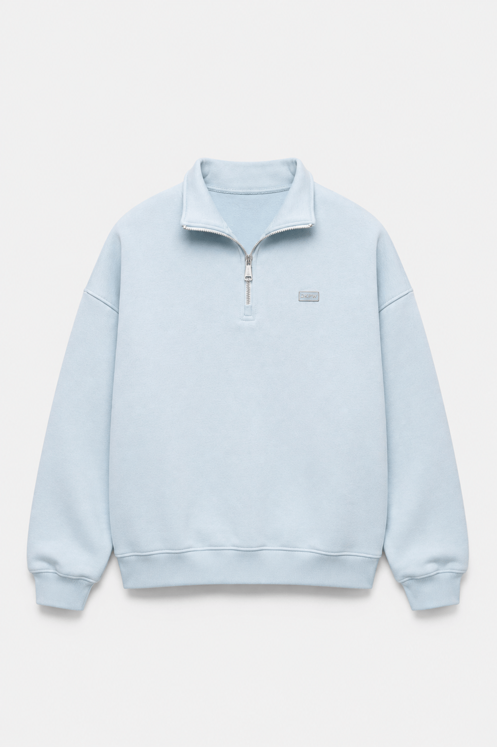 DKPW DEMİR ARMALI YARIM FERMUAR SWEATSHIRT BEBE MAVİ