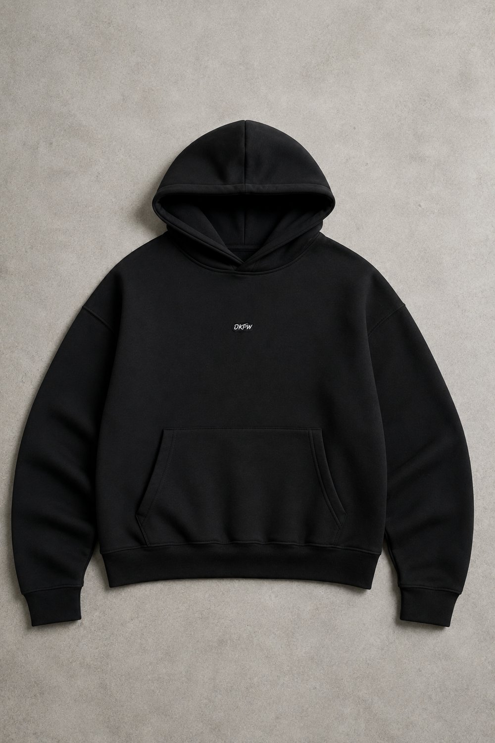 DKPW ENJEKSİYON BASKILI BOXYFİT SWEATSHIRT SİYAH