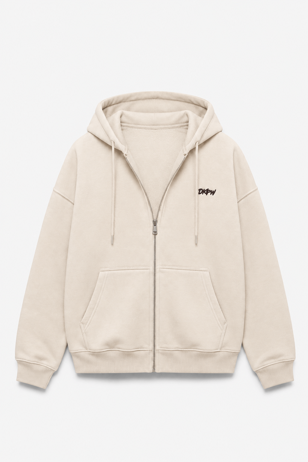 DKPW NAKIŞ DETAYLI OVERSİZE HIRKA KREM