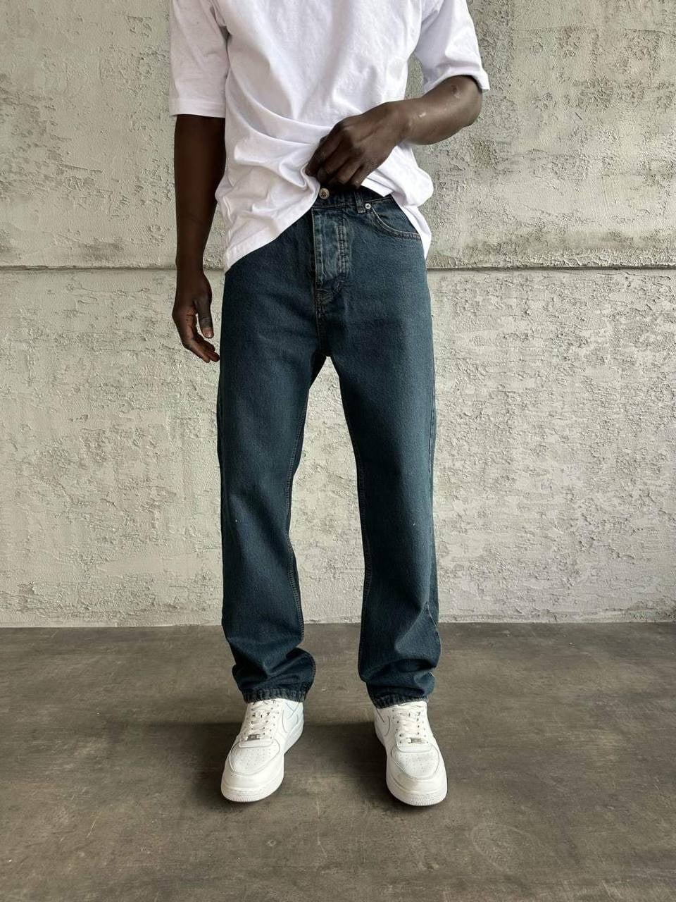 KEPS BAGGY KOT PANTOLON MAVİ
