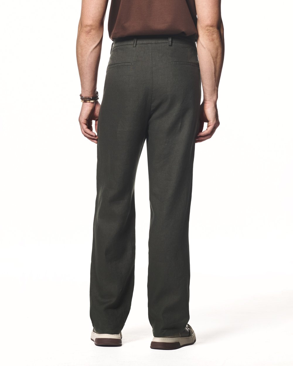 %100 Keten Pantolon