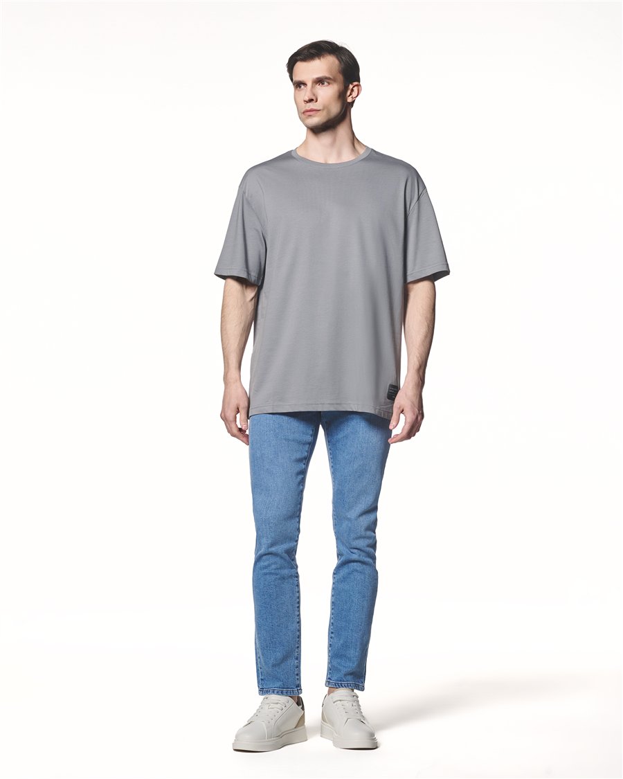 %100 Pamuk Orta Kalıklıkta T-Shirt
