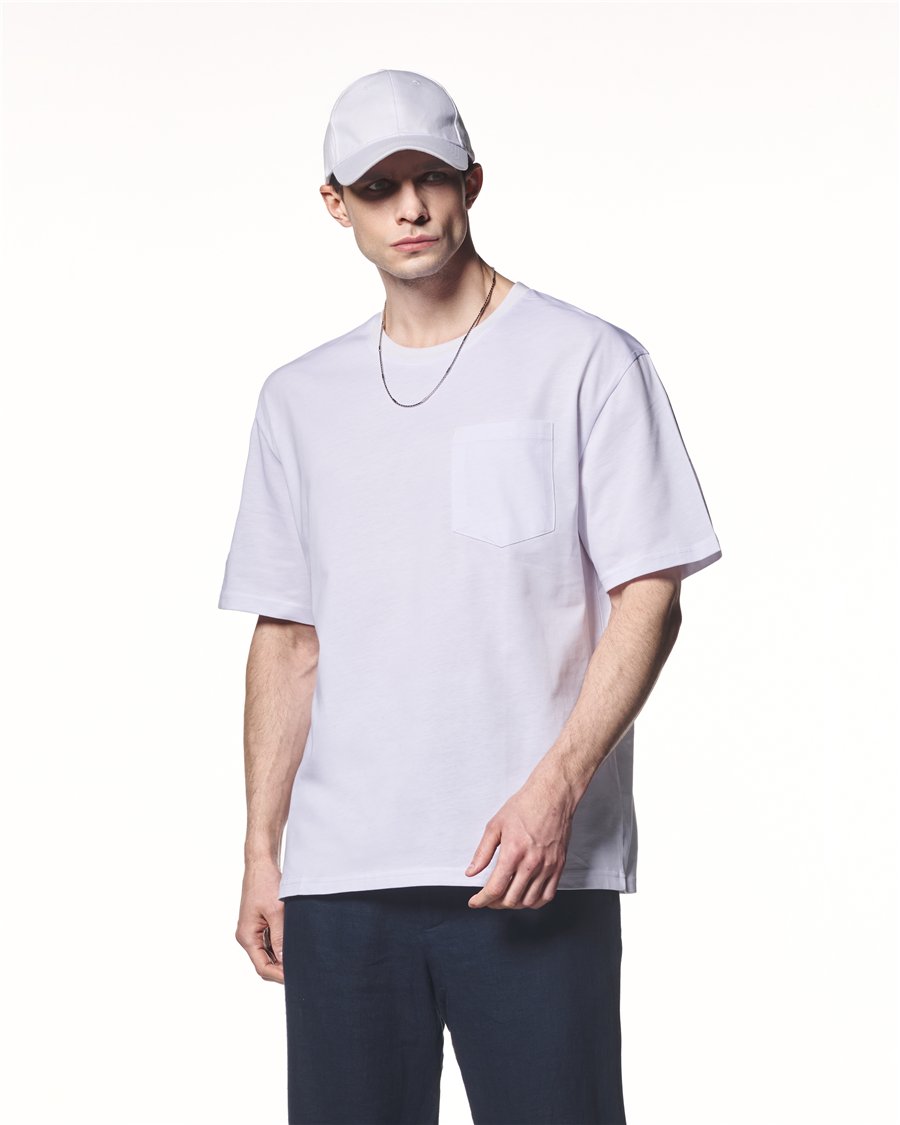Cepli Kısa Kollu T-Shirt