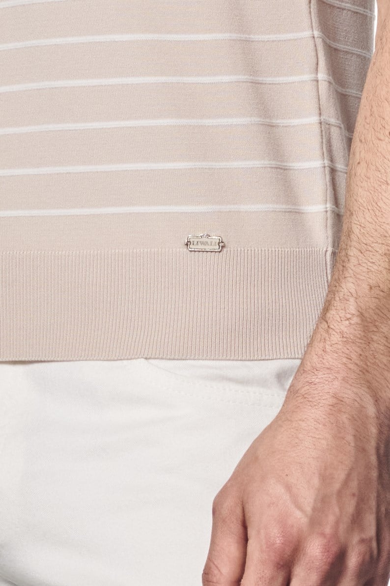 Çizgili Triko T-Shirt