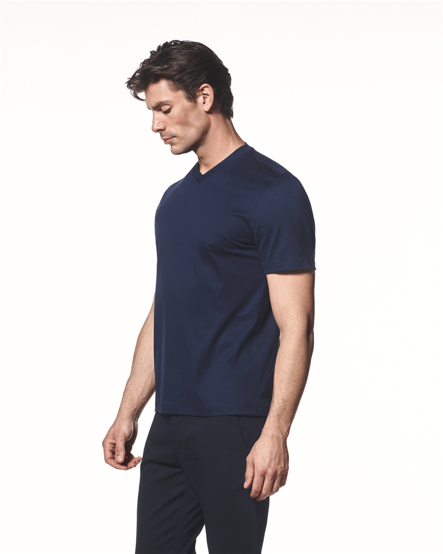 Modal Karışımlı V Yaka T-Shirt