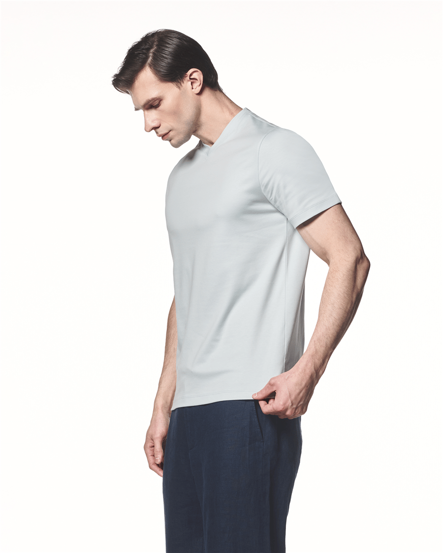 Modal Karışımlı V Yaka T-Shirt
