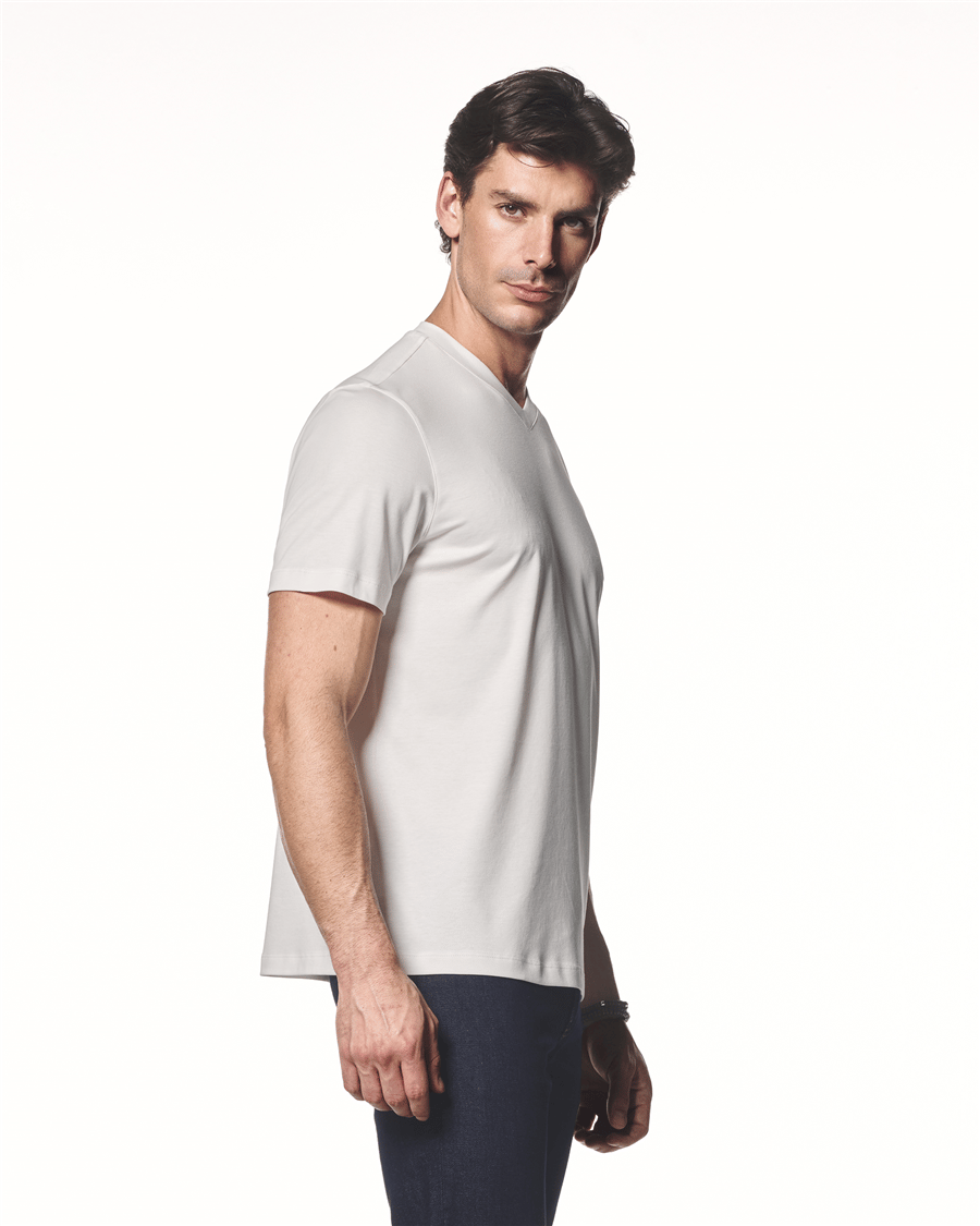 Modal Karışımlı V Yaka T-Shirt