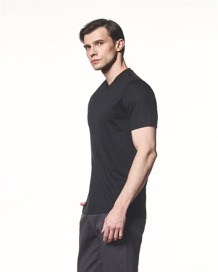 Modal Karışımlı V Yaka T-Shirt