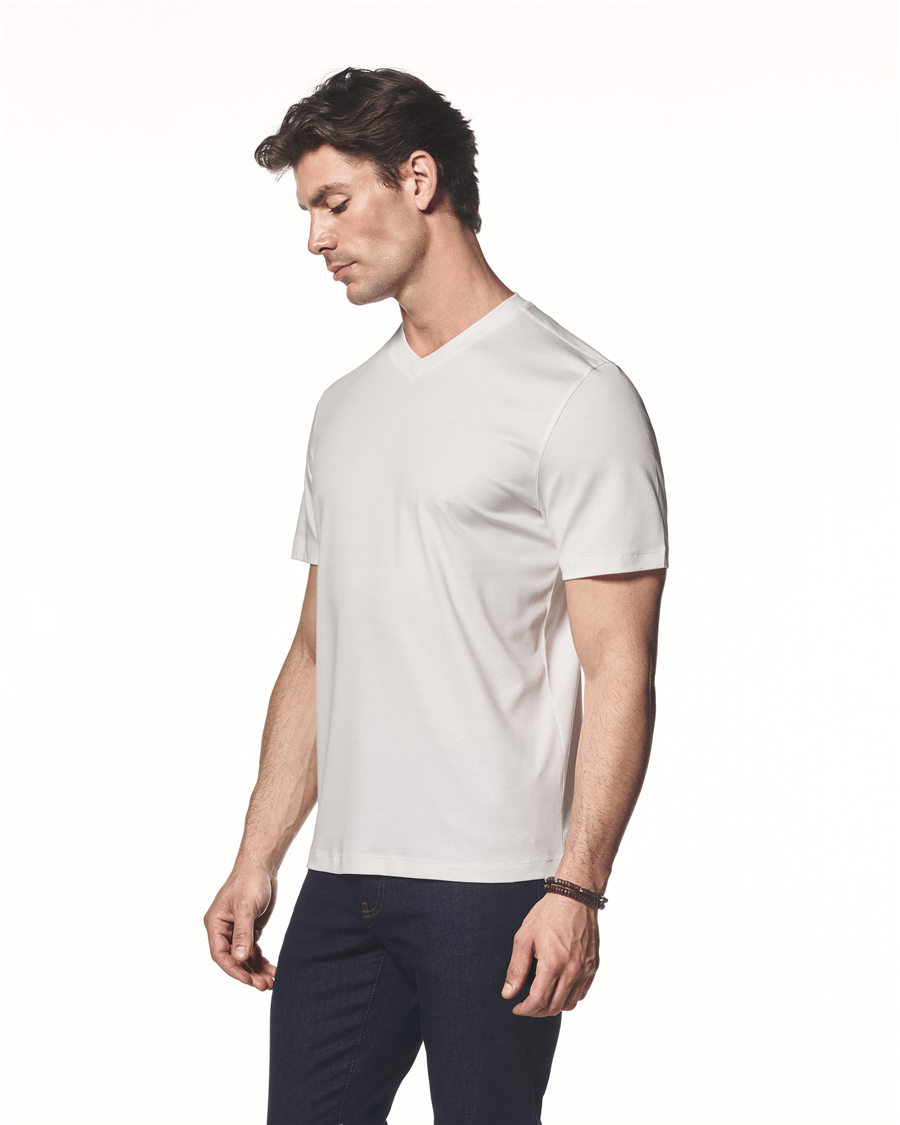 Modal Karışımlı V Yaka T-Shirt