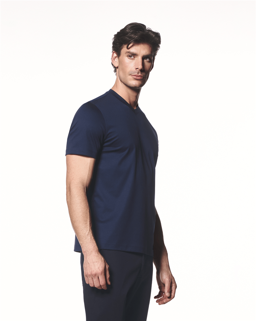Modal Karışımlı V Yaka T-Shirt
