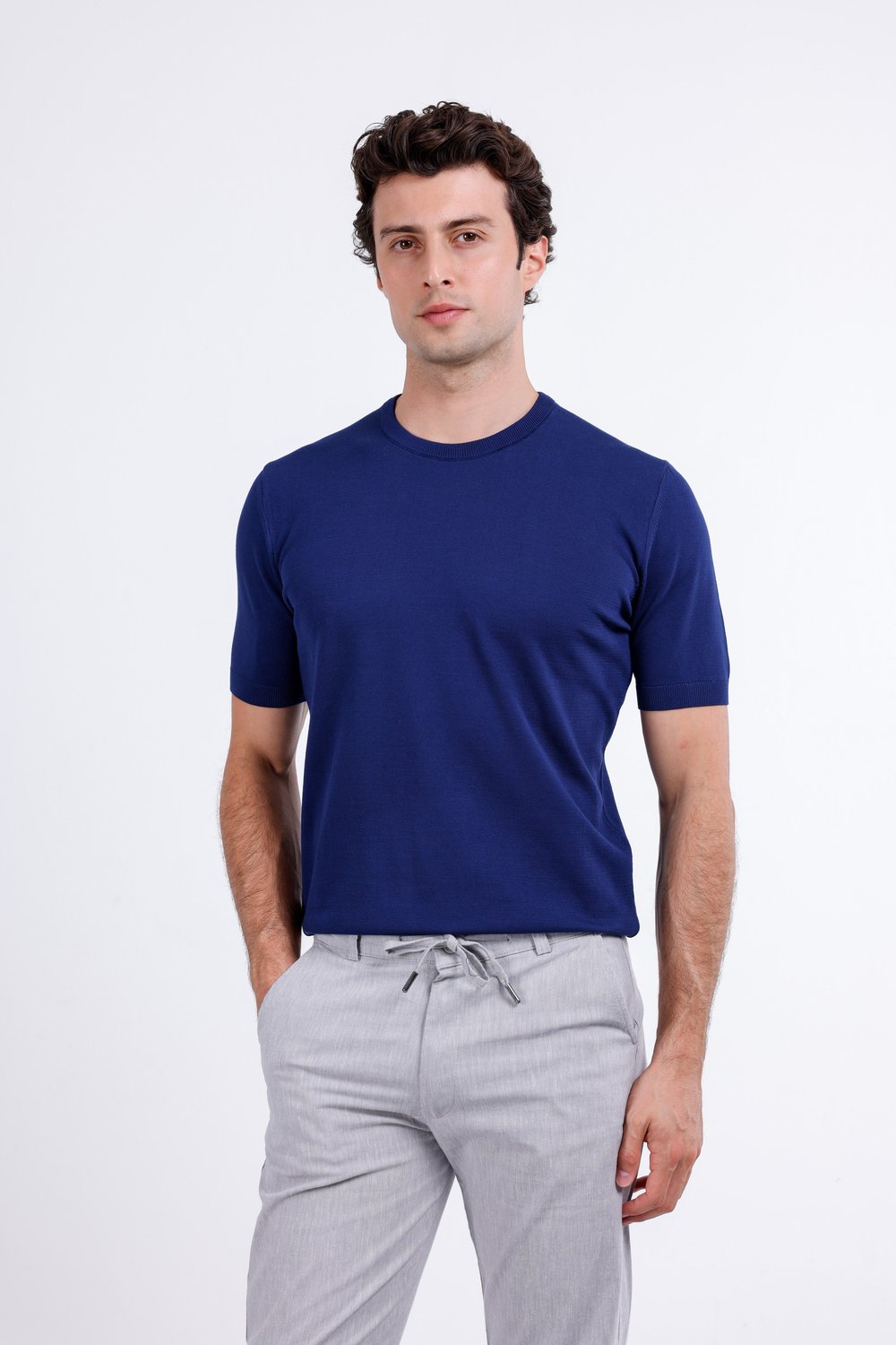 Regular Fit Bisiklet Yaka Triko T-Shirt