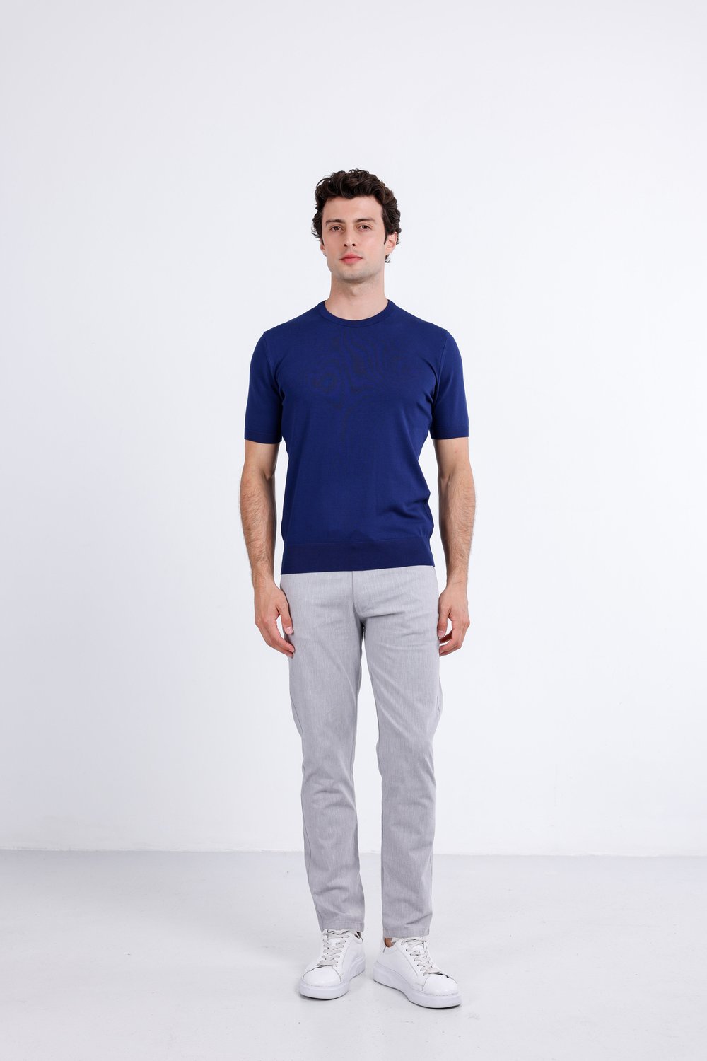 Regular Fit Bisiklet Yaka Triko T-Shirt