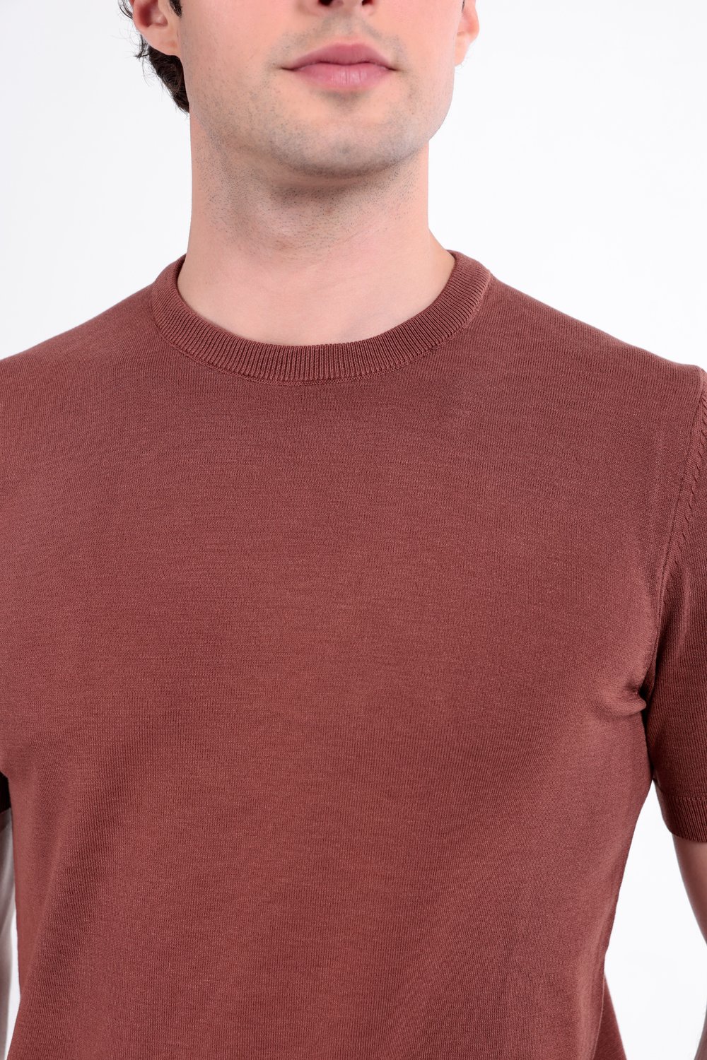 Regular Fit Bisiklet Yaka Triko T-Shirt