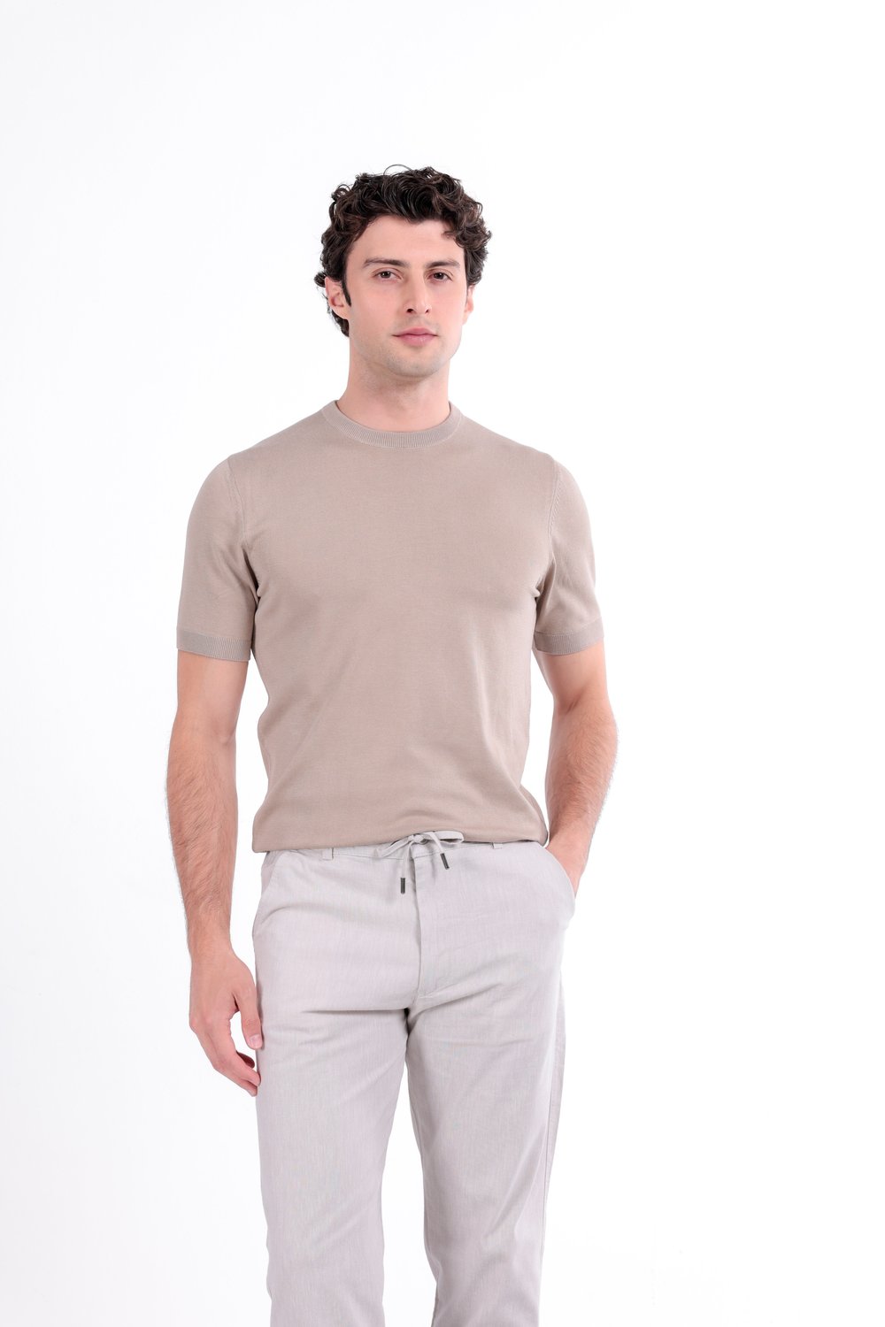 Regular Fit Bisiklet Yaka Triko T-Shirt