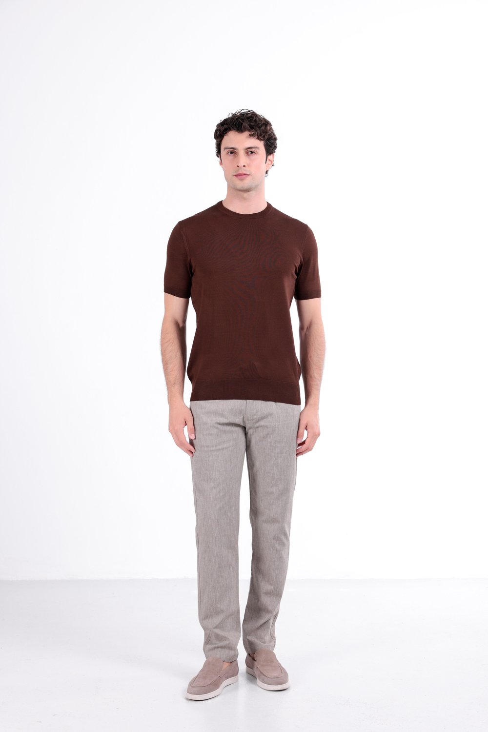 Regular Fit Bisiklet Yaka Triko T-Shirt