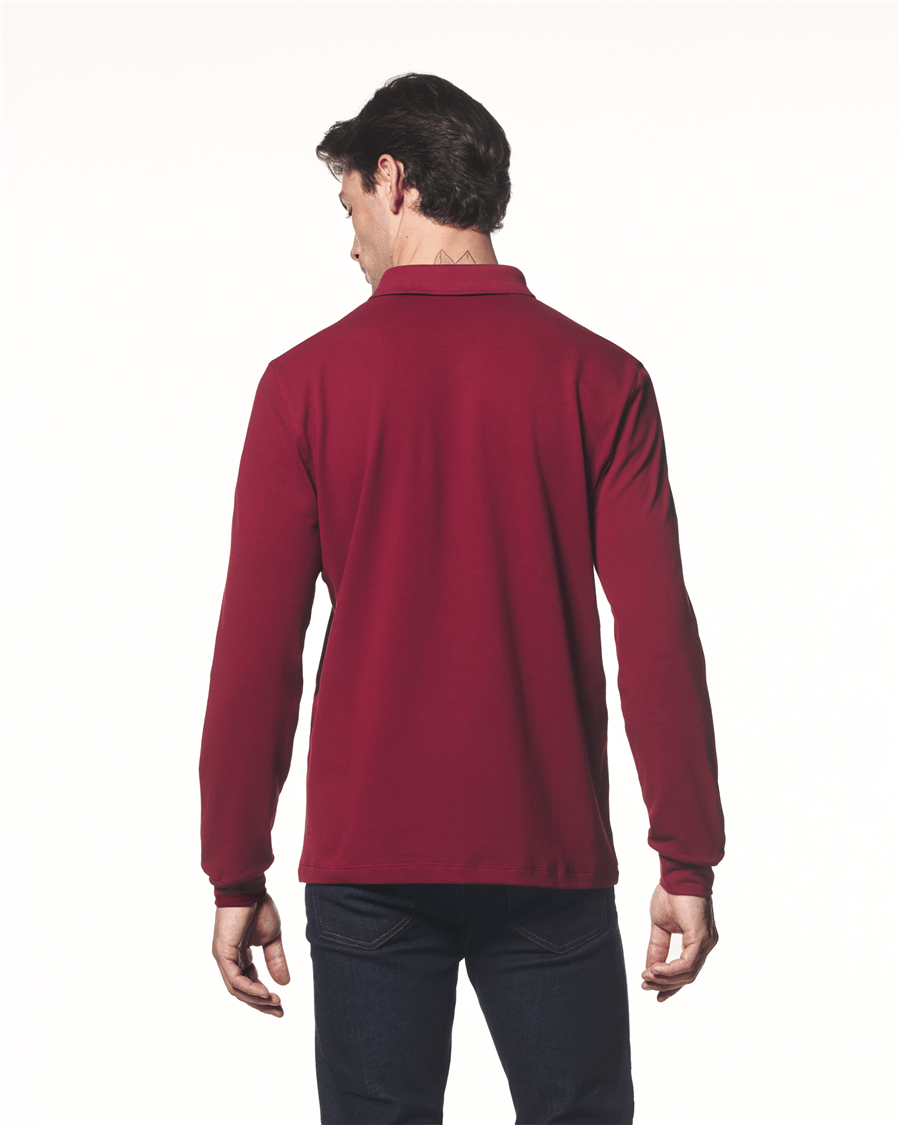 Uzun Kollu Polo Yaka T-Shirt