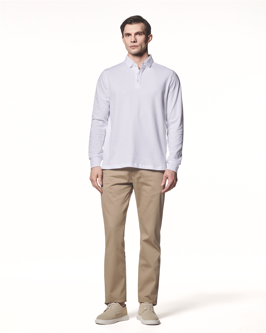 Uzun Kollu Polo Yaka T-Shirt