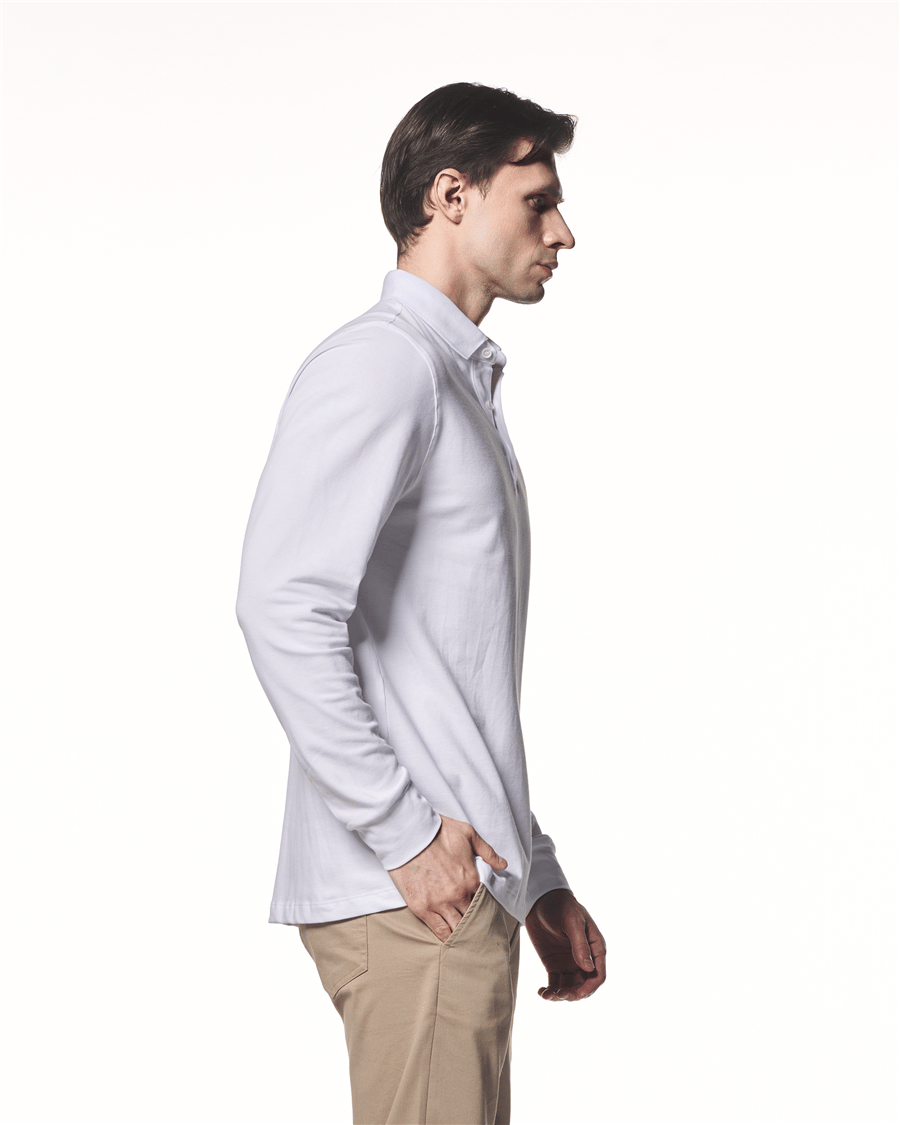 Uzun Kollu Polo Yaka T-Shirt