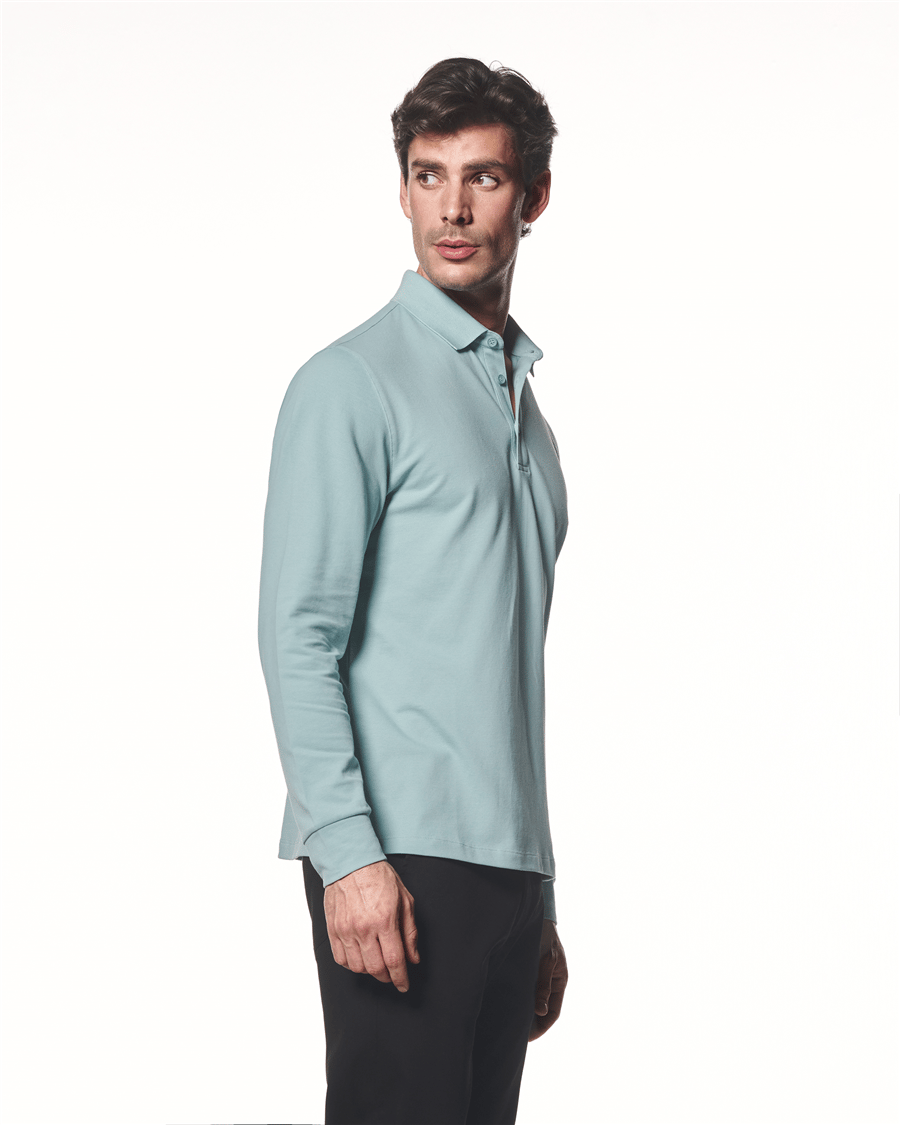 Uzun Kollu Polo Yaka T-Shirt