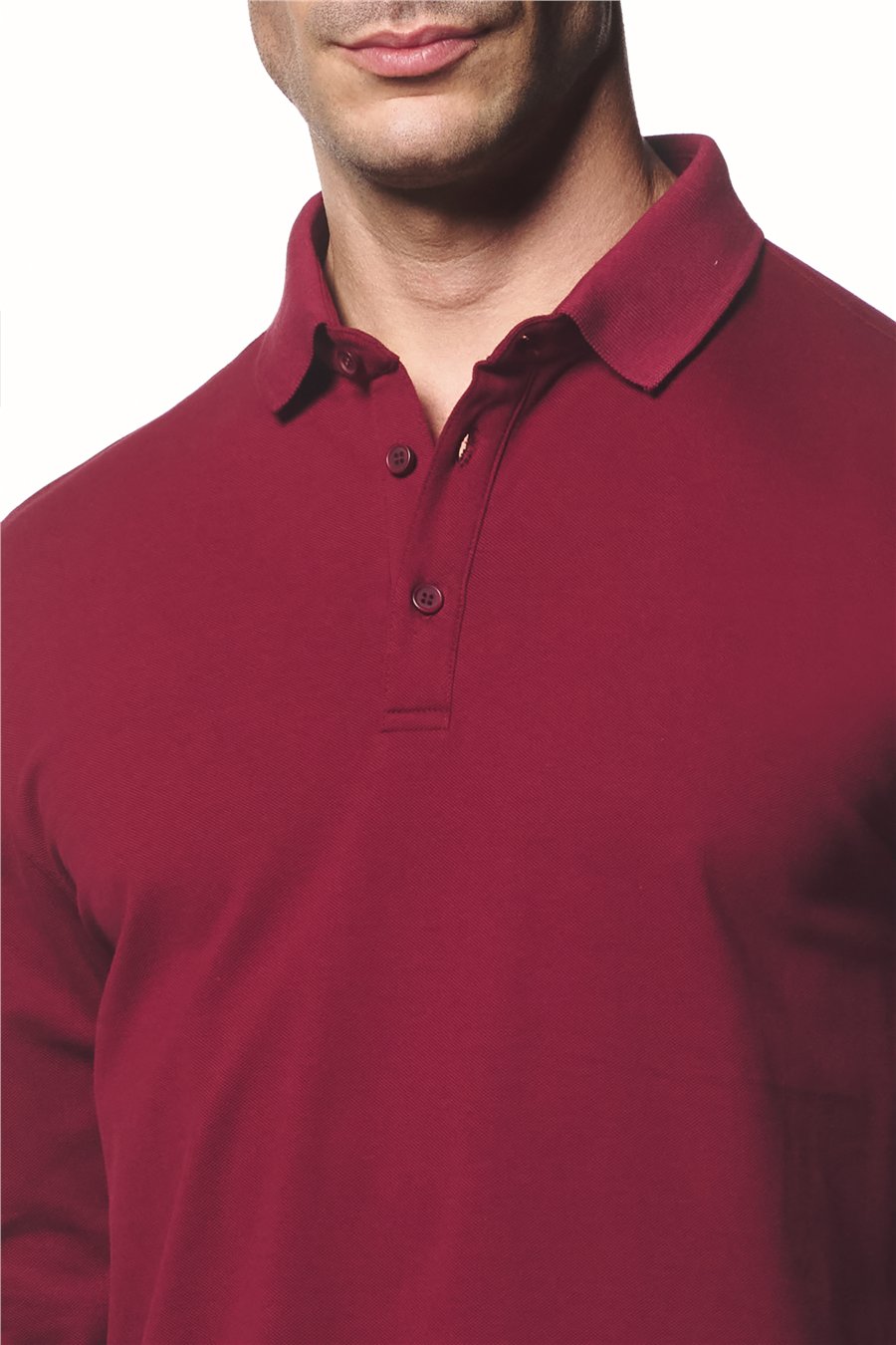 Uzun Kollu Polo Yaka T-Shirt