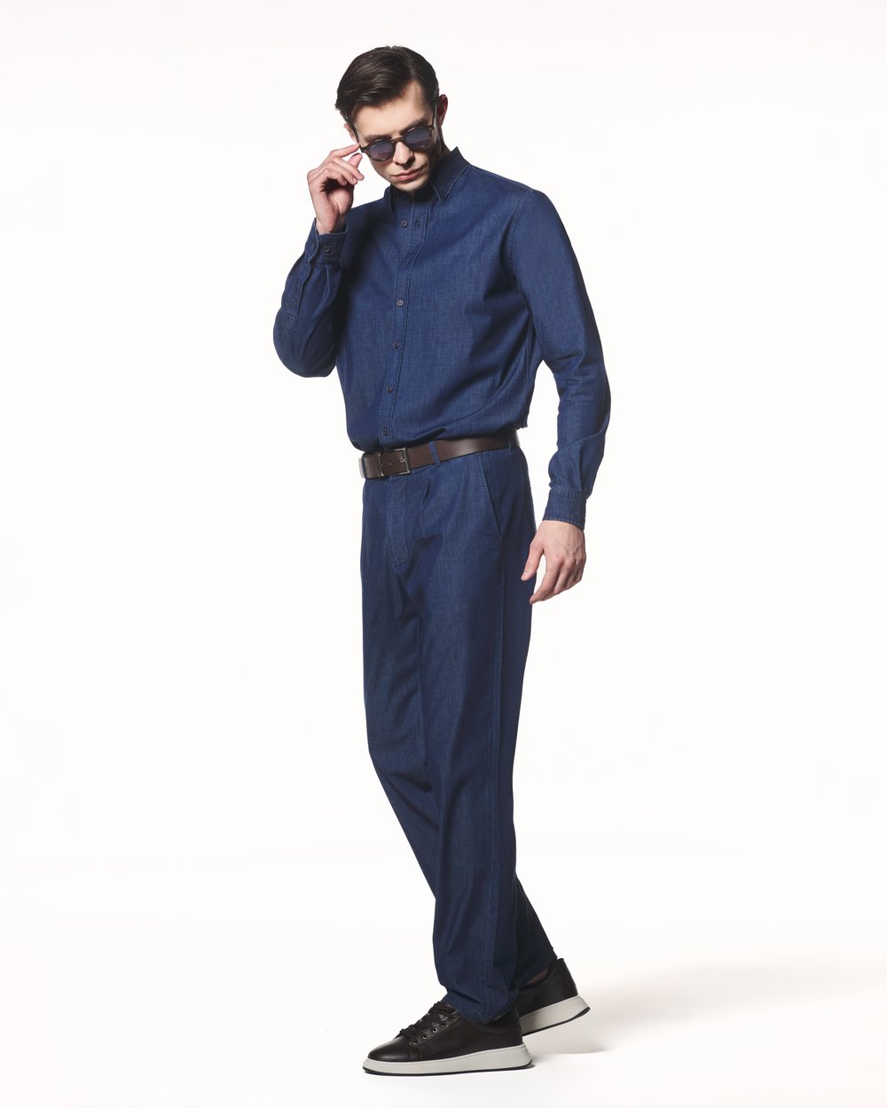 Yumuşak Dokulu Hafif Denim Pantolon