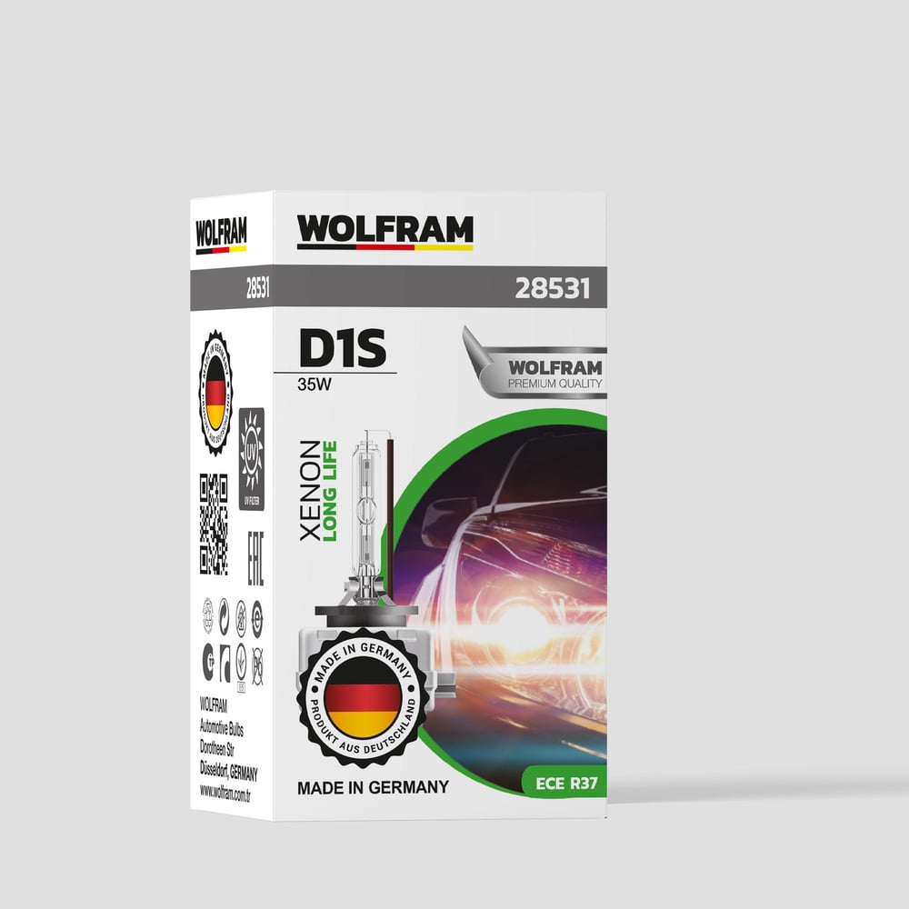 D1S Xenon Ampul Standart Işık Uzun Ömür 12V 35W - WOLFRAM 28531