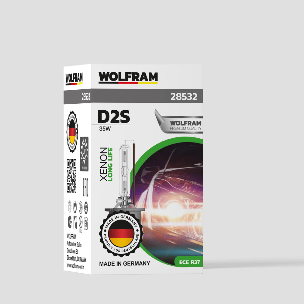 D2S Xenon Ampul Standart Işık Uzun Ömür 12V 35W - WOLFRAM 28532
