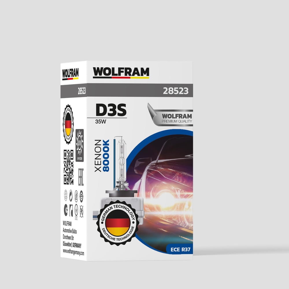 D3S Xenon Ampul Beyaz Işık 12V 35W - WOLFRAM 28523