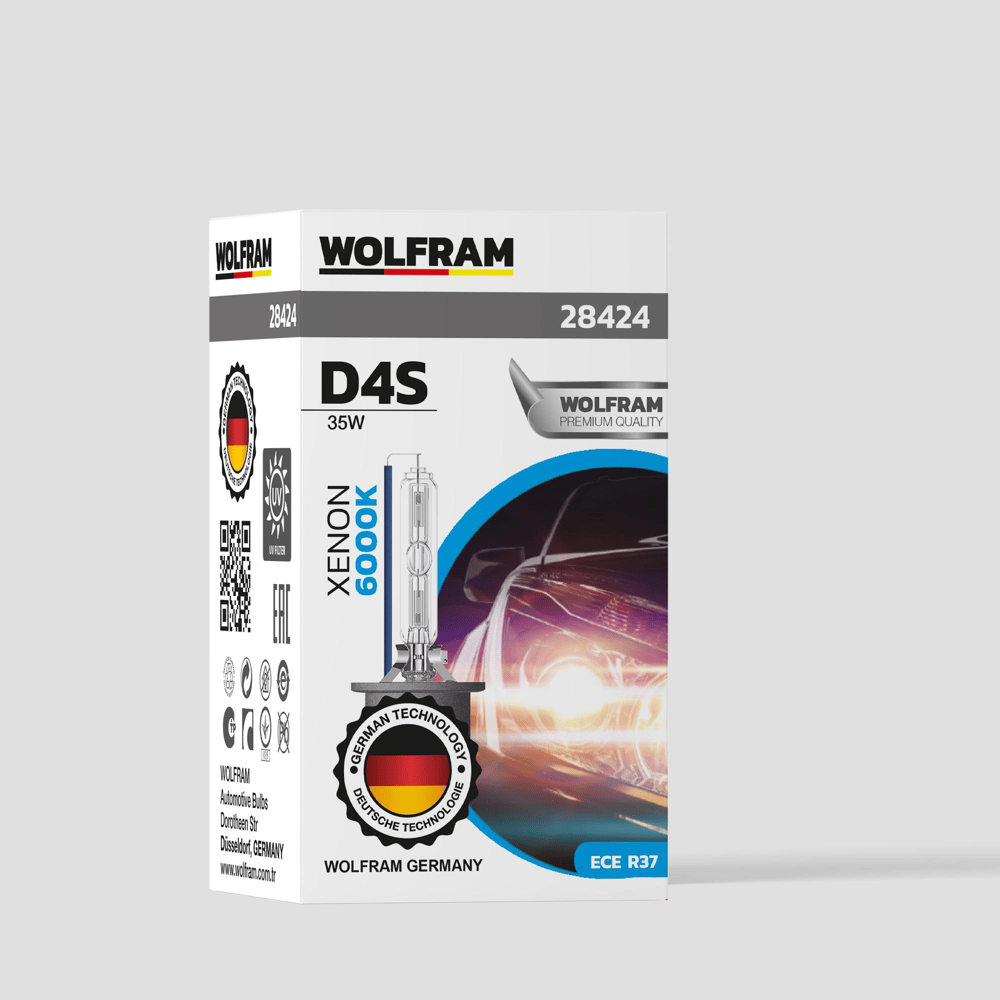 D4S Xenon Ampul Beyaz Işık 12V 35W - WOLFRAM 28424