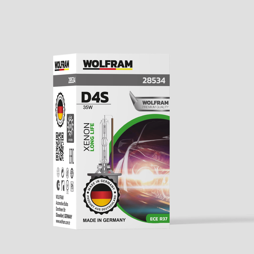 D4S Xenon Ampul Standart Işık Uzun Ömür 12V 35W - WOLFRAM 28534