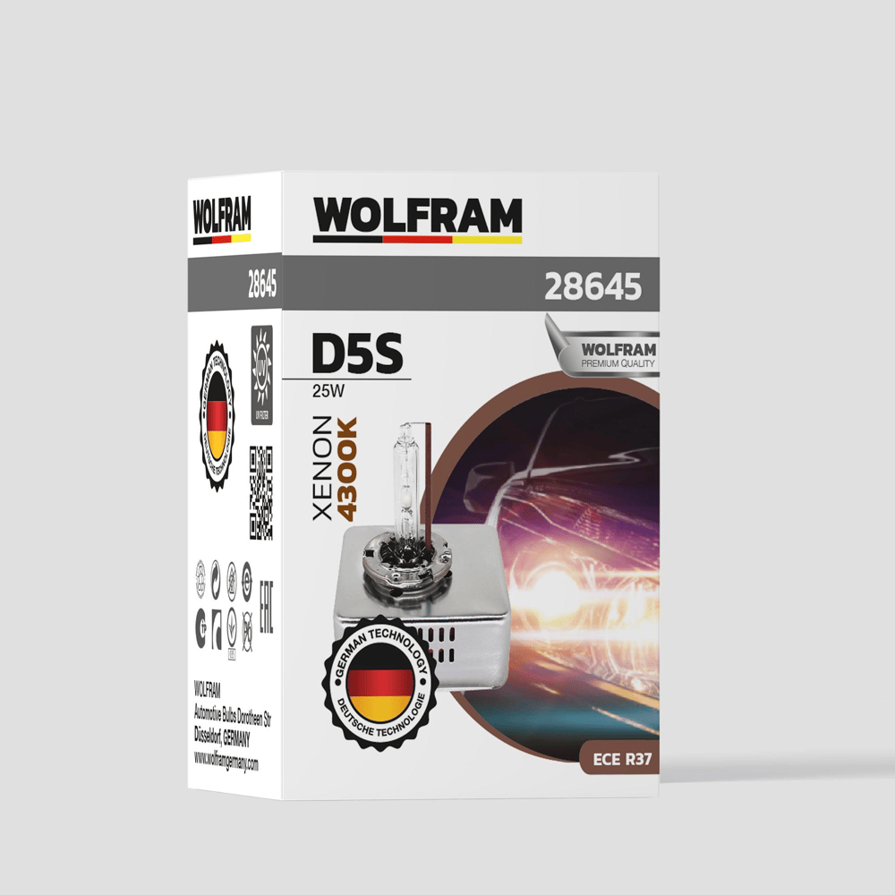 D5S Xenon Ampül Standart Işık Ultraviolet 12V 25W - WOLFRAM 28645