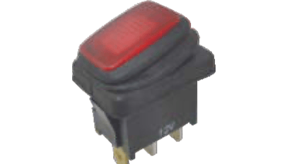 ENG PRO Basmalı Anahtar 12V 20A LEDLİ KIRMIZI SU KORUMALI IP65 PRO PB 0405