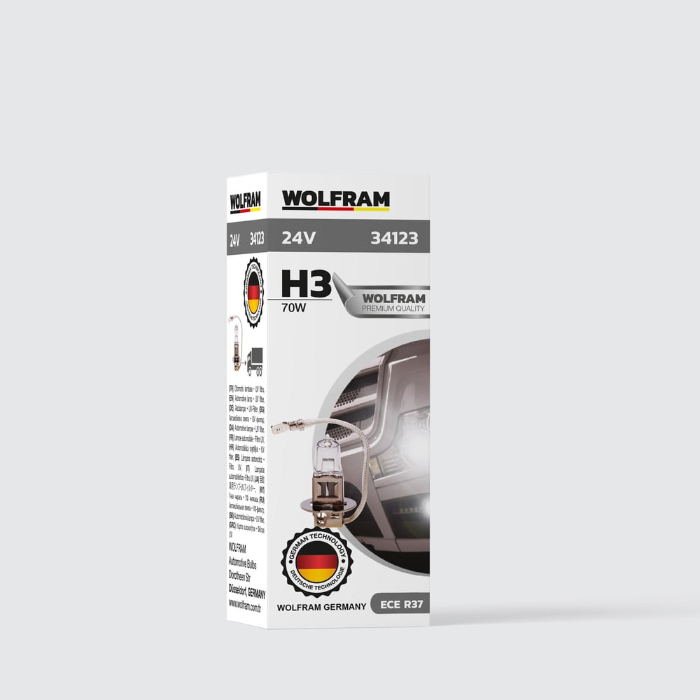H3 Ampul Standart Işık 24V 70W - WOLFRAM 34123