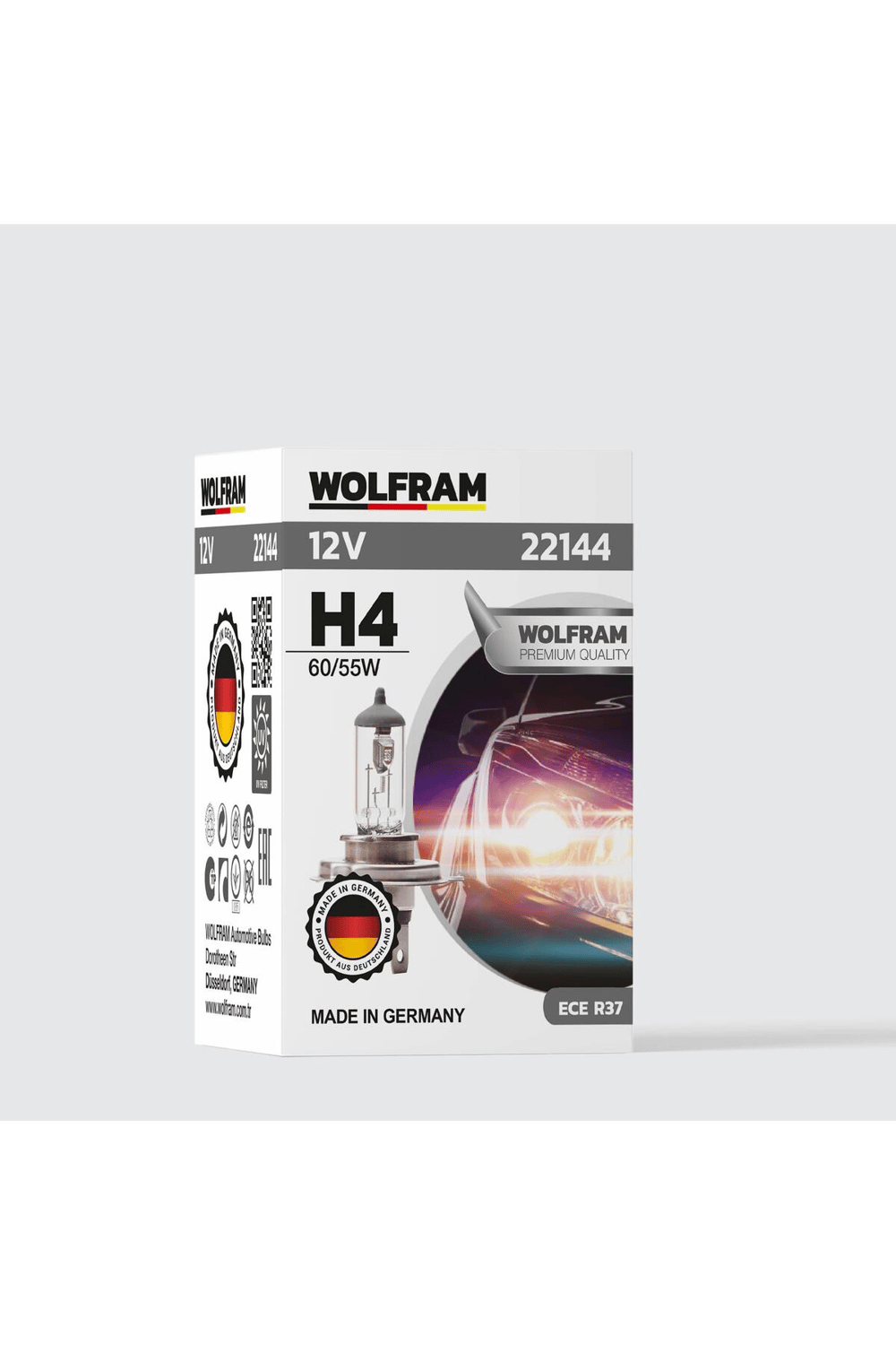 H4 Ampul Standart Işık Tırnaklı P43T 12V 55/60W - 22144