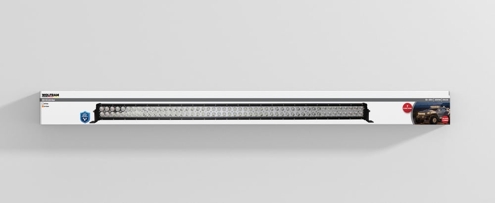 Led Bar Beyaz Işık + Amber Işık 7 Fonksiyon Animasyonlu 137 cm 12/24V E-Belgeli 300W