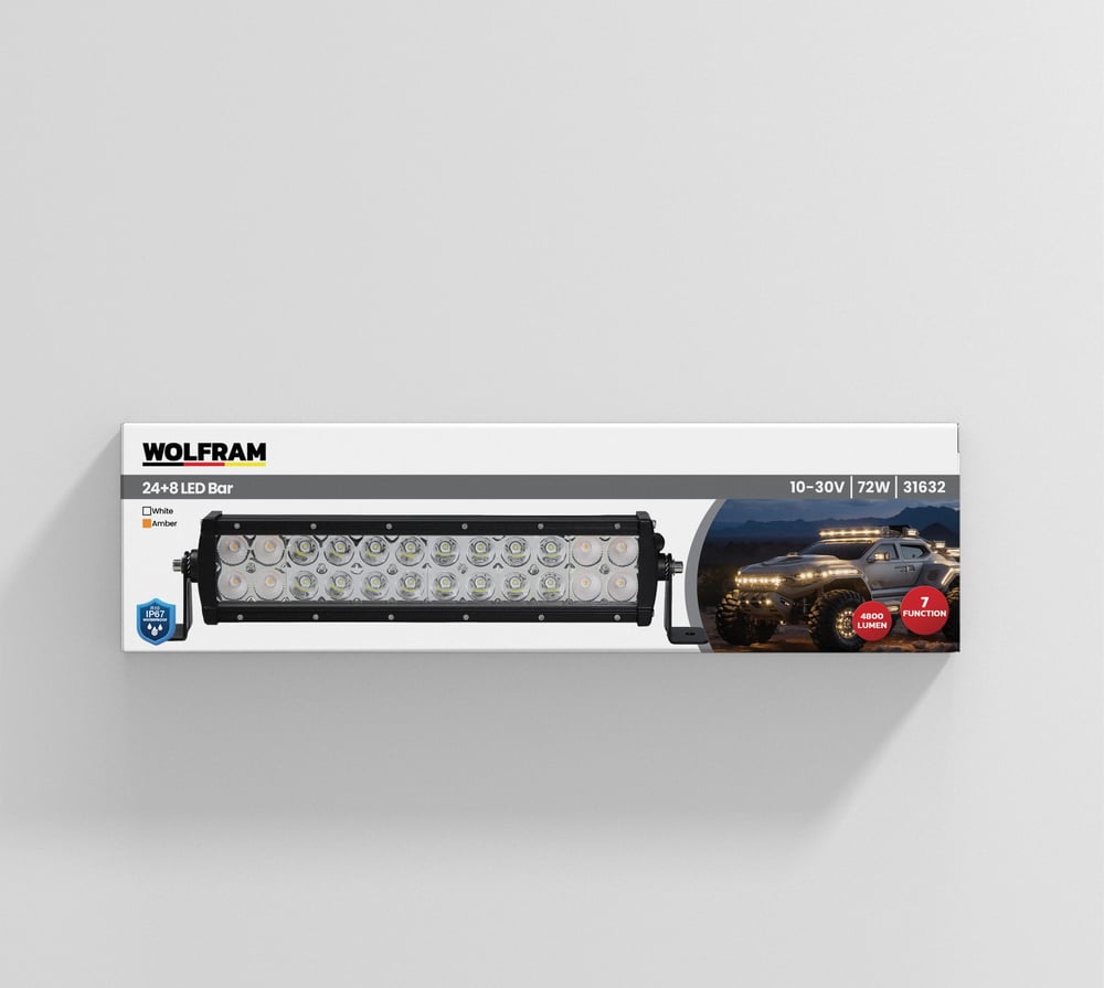 Led Bar Beyaz+Turuncu 7 Fonksiyonlu 32 Cm