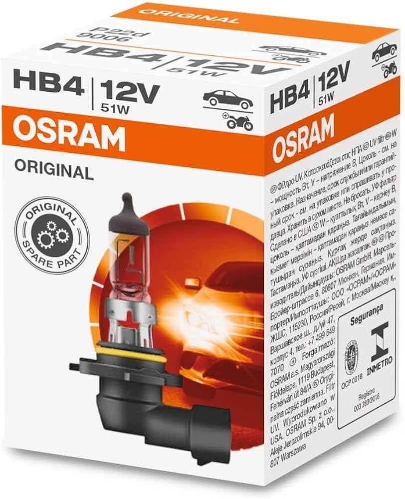 OSRAM Far Ampülü 12V 51W 9006 HB4 9006