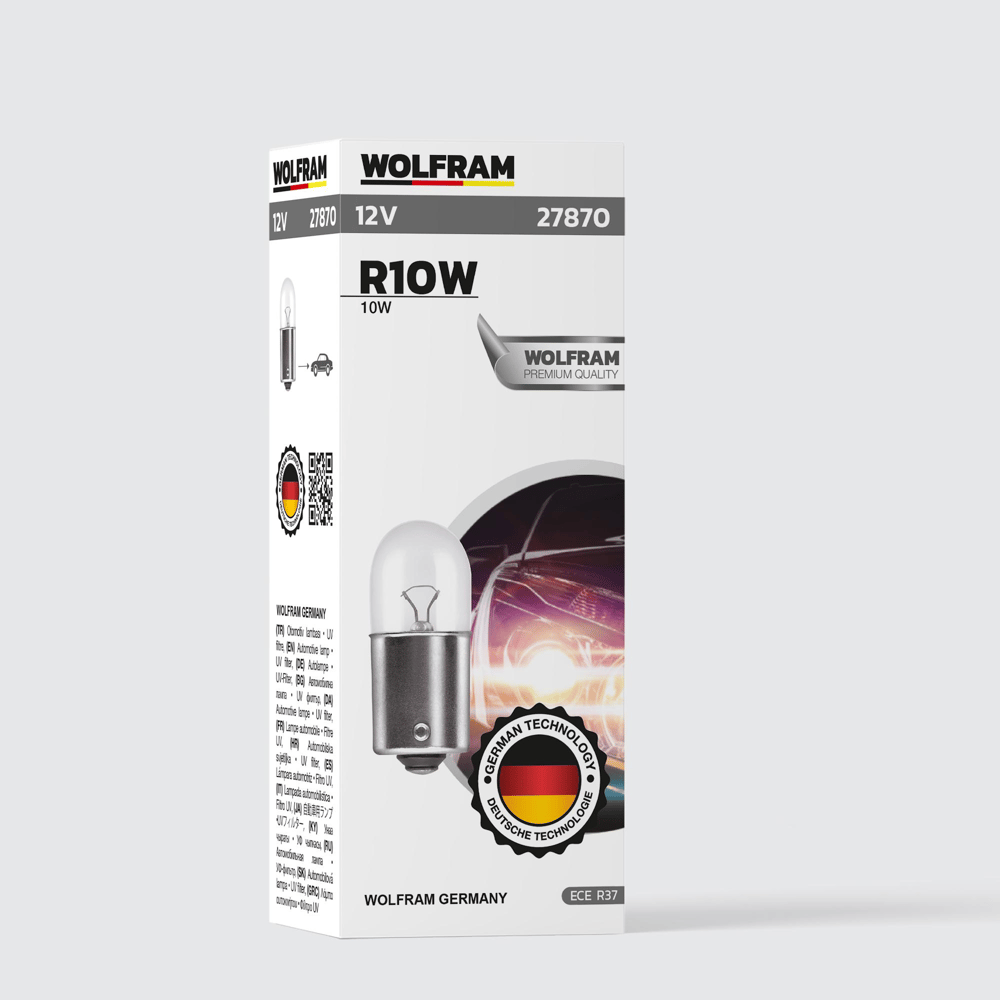 R10W Ampul 67 12V 10W (10 Adet) - WOLFRAM 27870