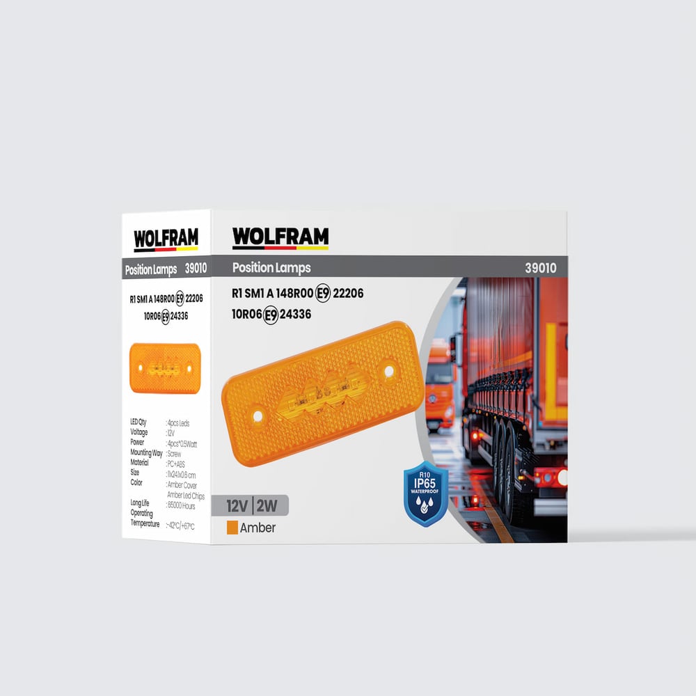 SİDE MARKER SARI (E) BELGELİ 12V 2W ( 10 Adet )