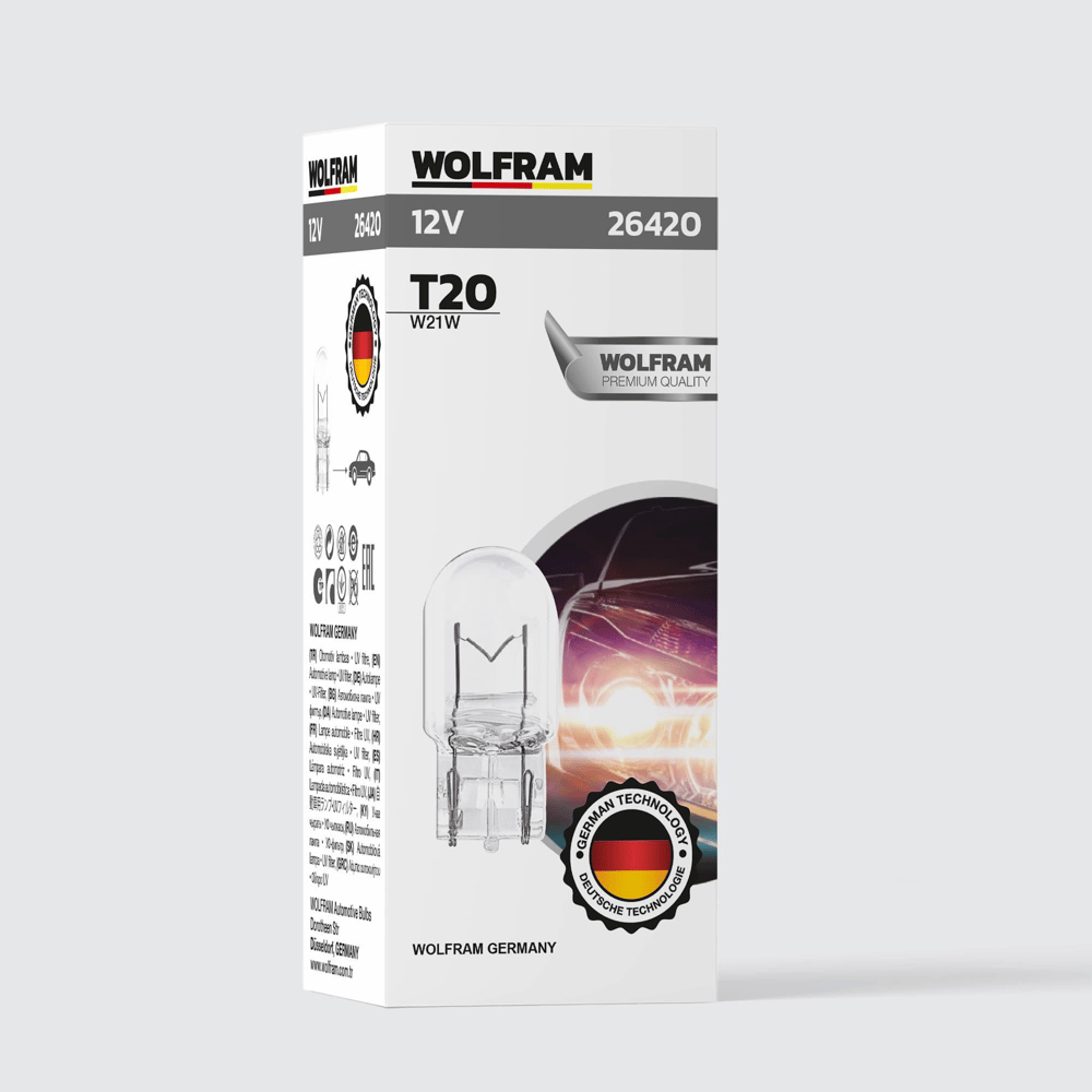 T20 Ampül T20 Jumbo Dipsiz Ampül 12V 21W