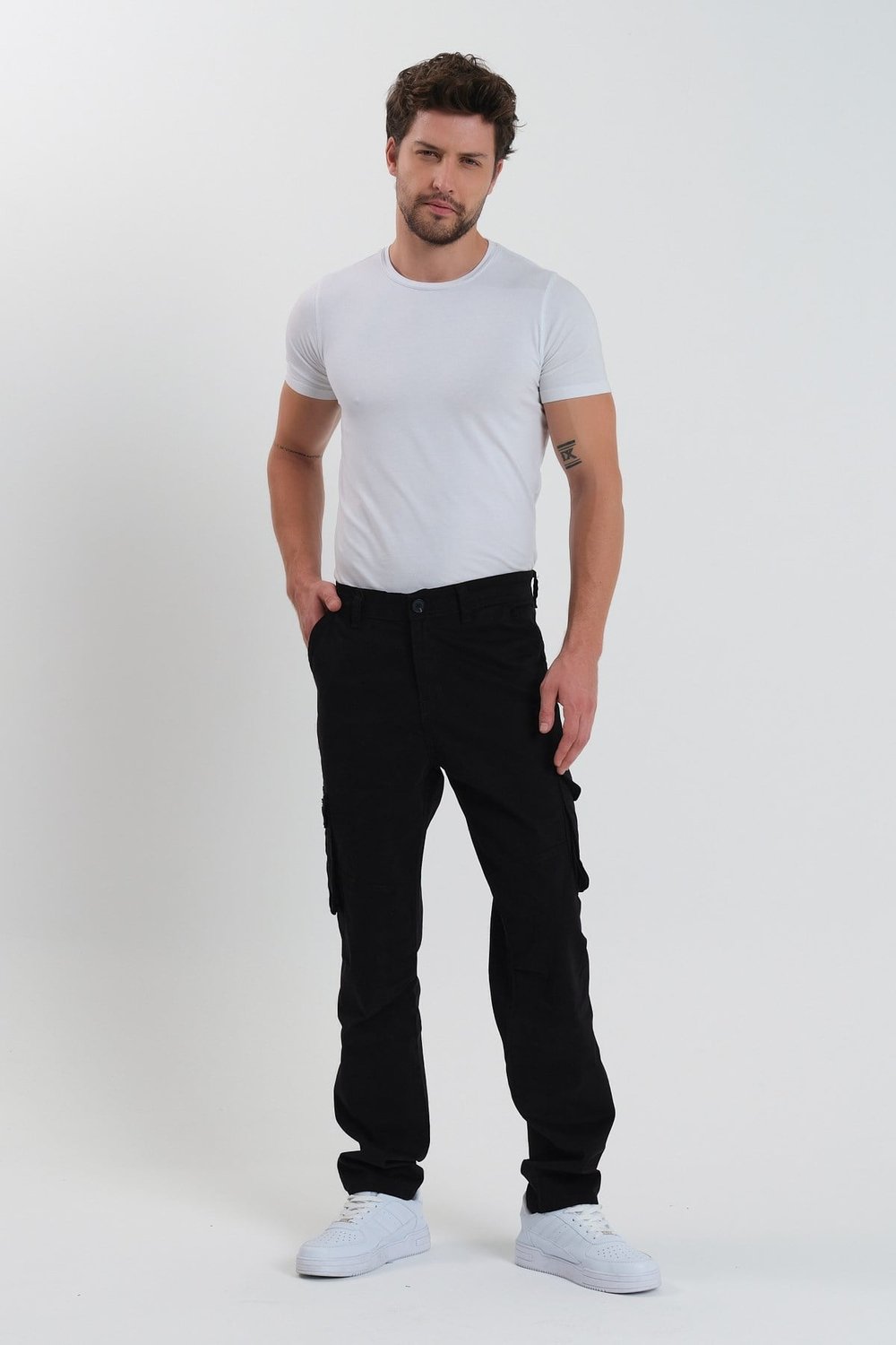 Erkek Baggy Fit Kargo Pantolon - Rahat Kesim