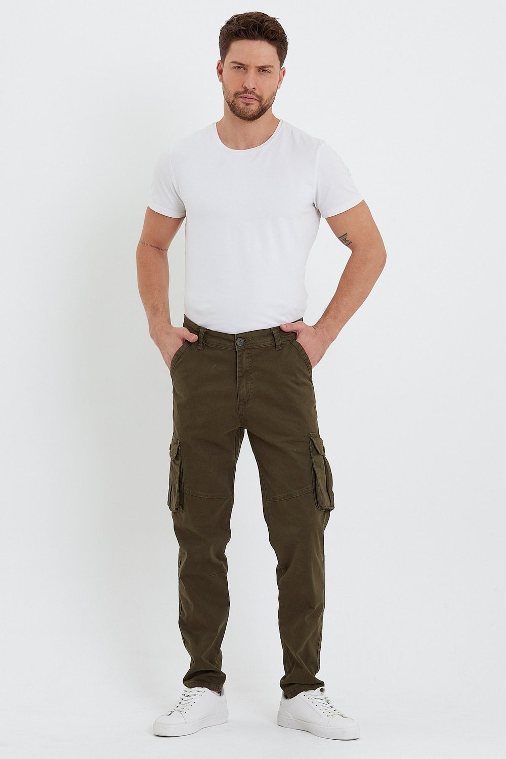 Erkek Baggy Fit Kargo Pantolon - Rahat Kesim