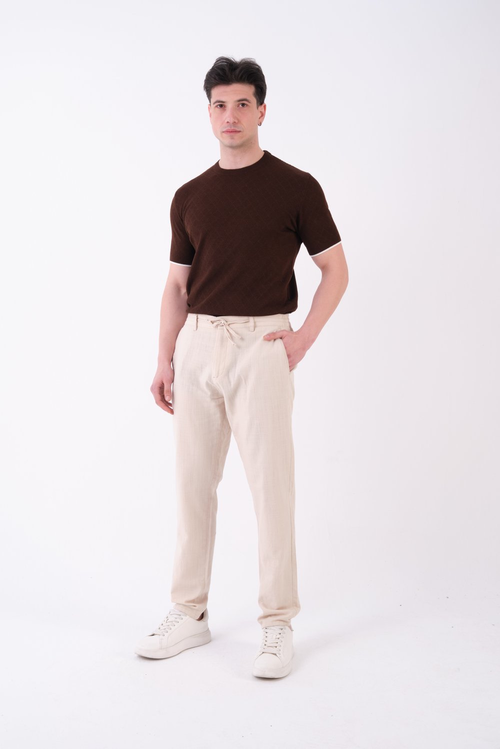 Erkek Keten Pantolon