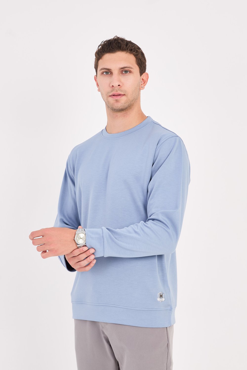 Erkek Rahat Kesim Modal Sweatshirt - R2636