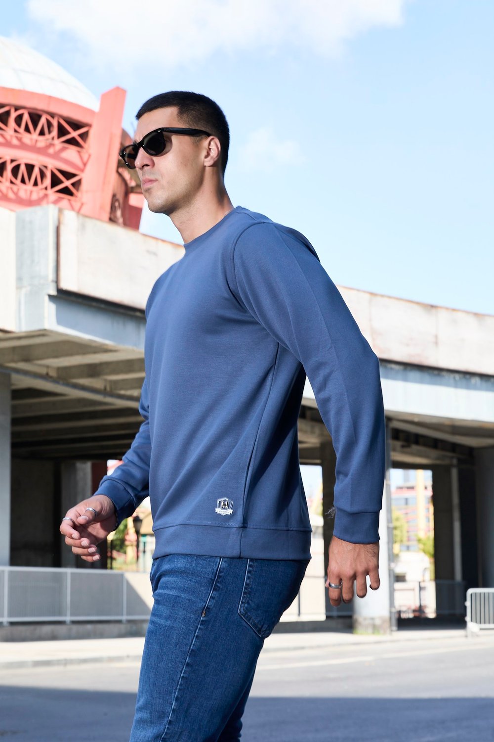 Erkek Rahat Kesim Modal Sweatshirt - R2636
