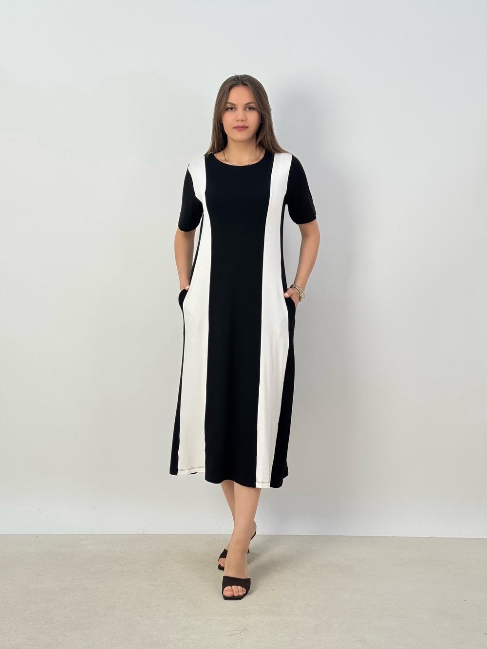 ELBİSE26Y-3409MISSBLUEBELLEViskon Elbise