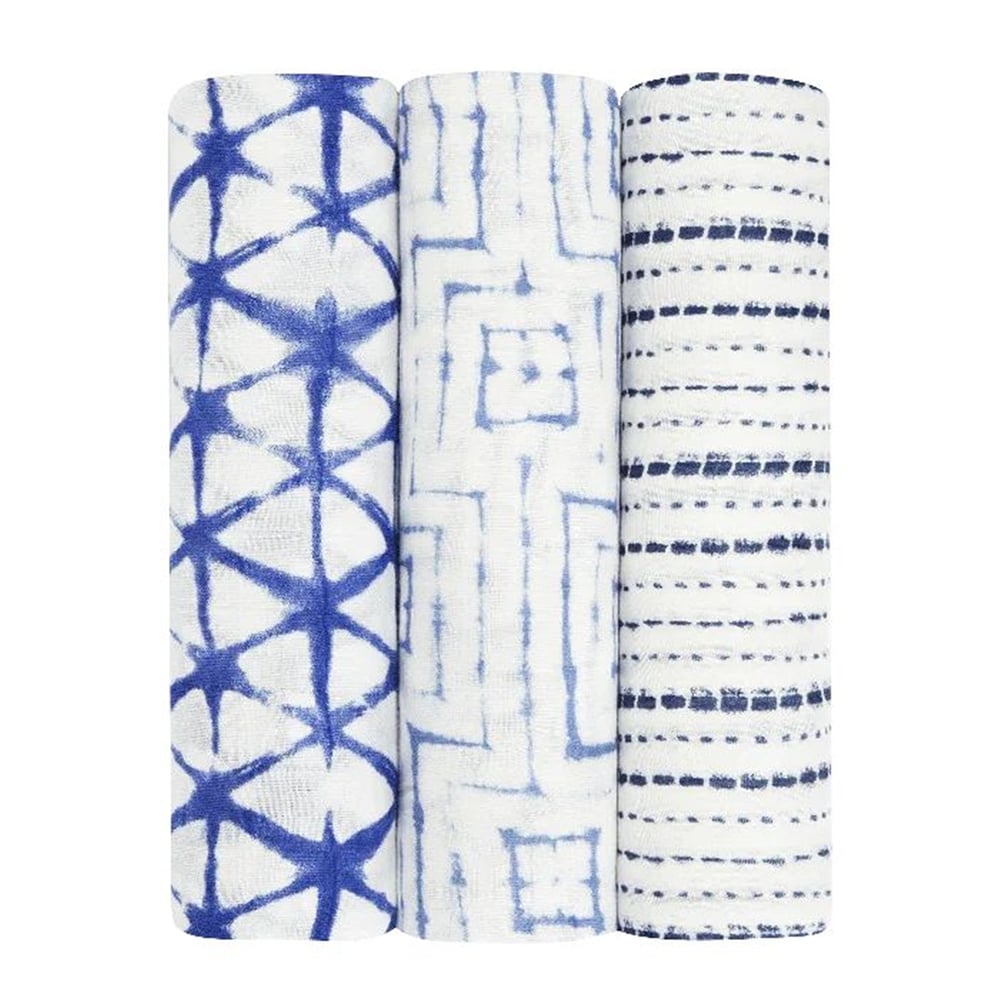 Aden & Anais - Indigo Shibori Dream Battaniye
